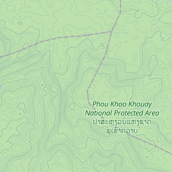 Map of Phou Khaokhoay