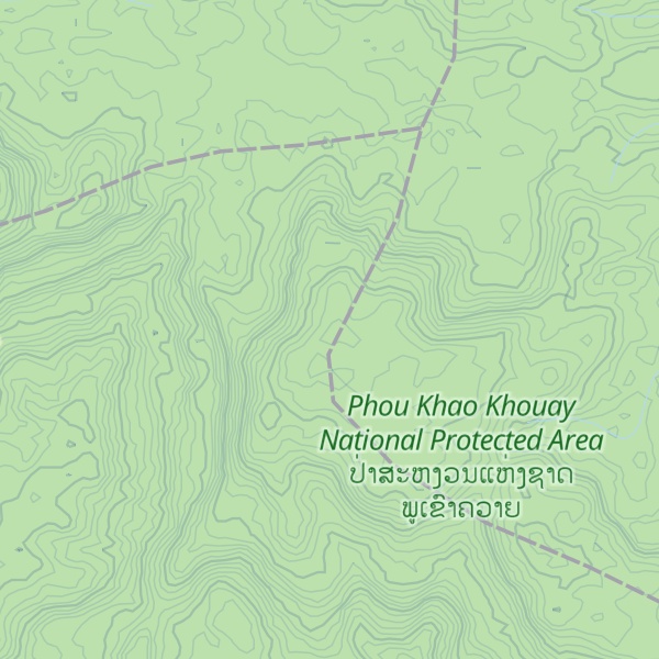 Map of Phou Khaoknoay