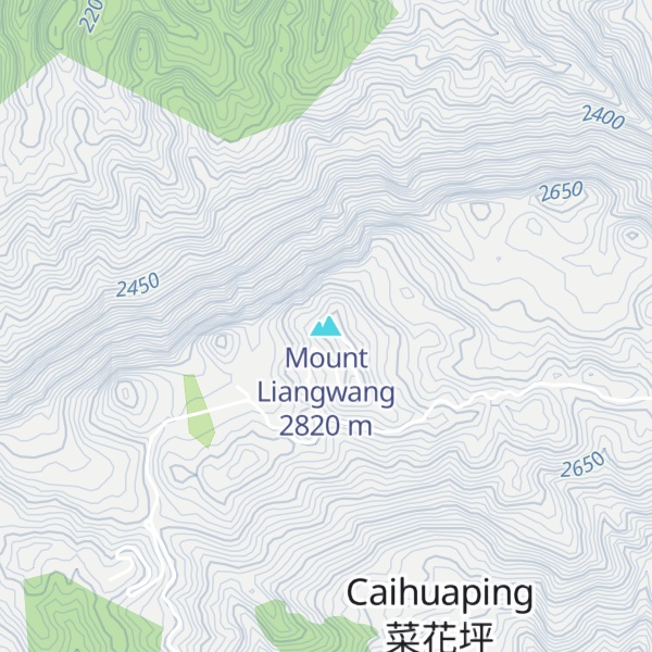 Map of Mount Liangwang