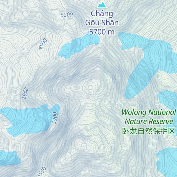 Map of Yāo Mèi Fēng Běi Wèi Fēng