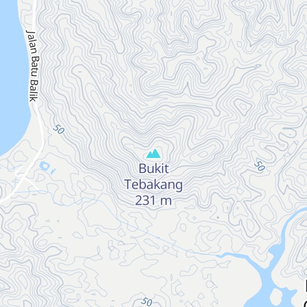 Map of Bukit Tebakang