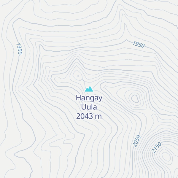 Map of Hangay Uula