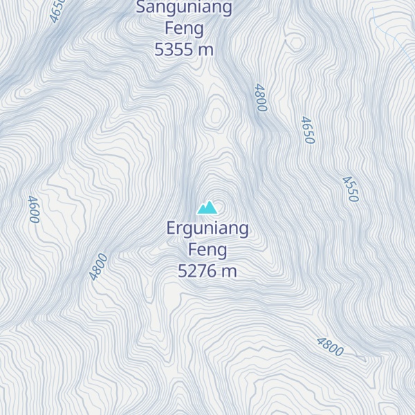 Map of Erguniang Feng
