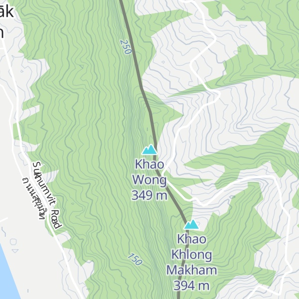 Map of Khao Wong