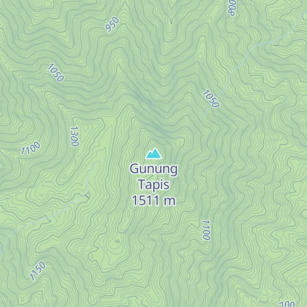 Map of Gunung Tapis
