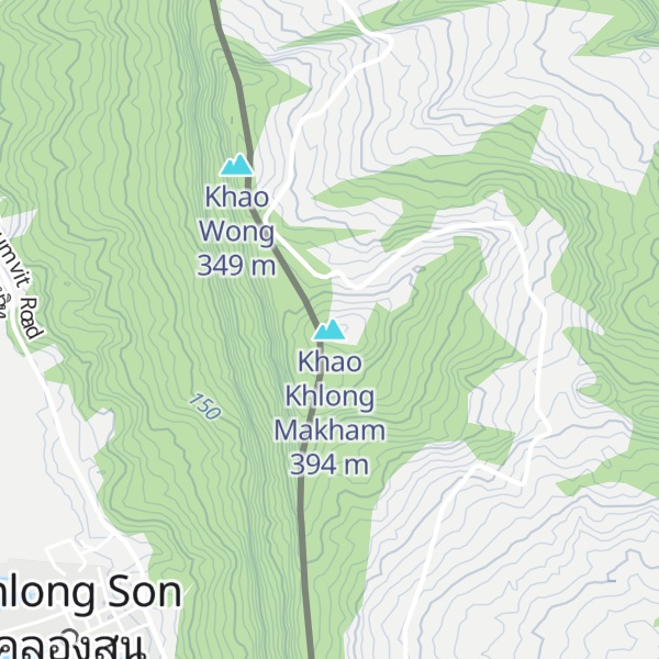 Map of Khao Khlong Makham