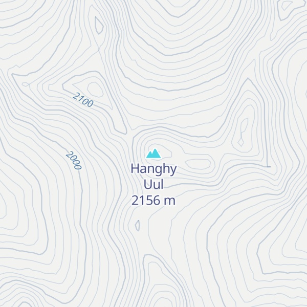 Map of Hanghy Uul