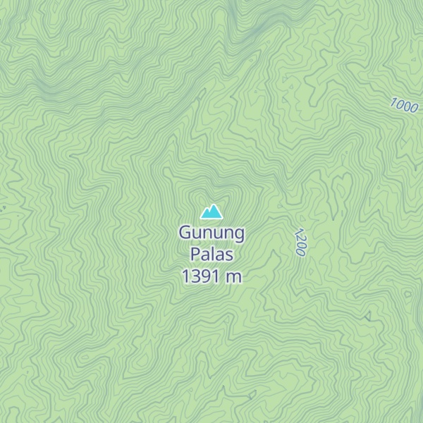 Map of Gunung Palas