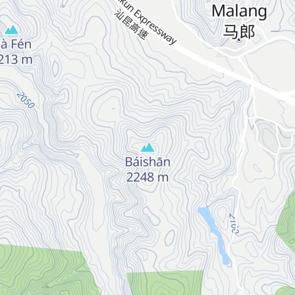 Map of Báishān