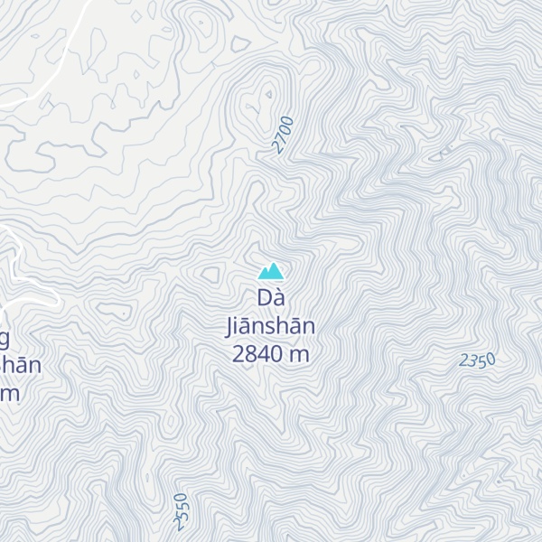 Map of Dà Jiānshān