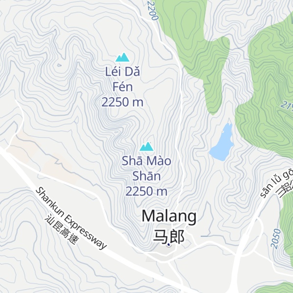 Map of Shā Mào Shān