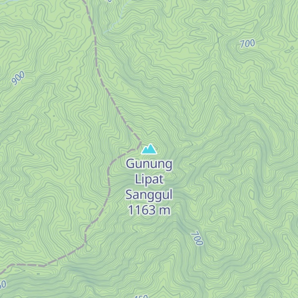 Map of Gunung Lipat Sanggul