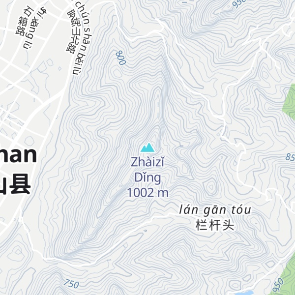 Map of Zhàizǐ Dǐng