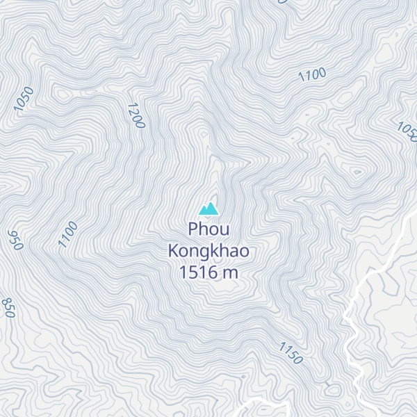 Map of Phou Kongkhao