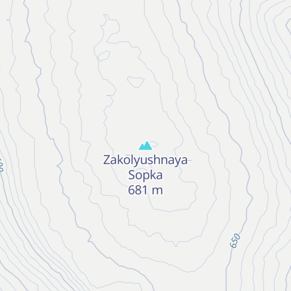 Map of Zakolyushnaya Sopka