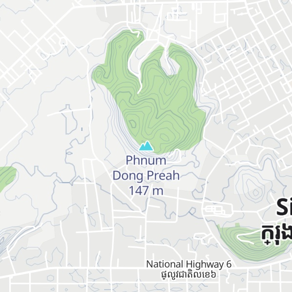 Map of Phnum Dong Preah