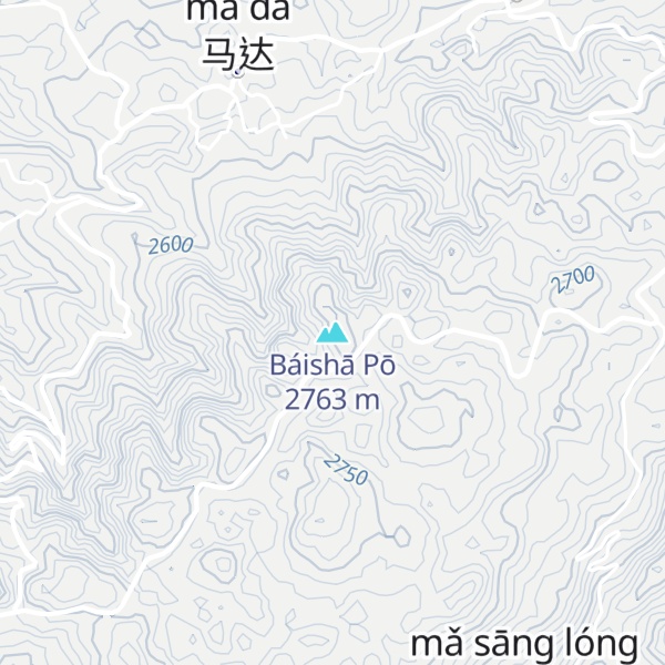 Map of Báishā Pō