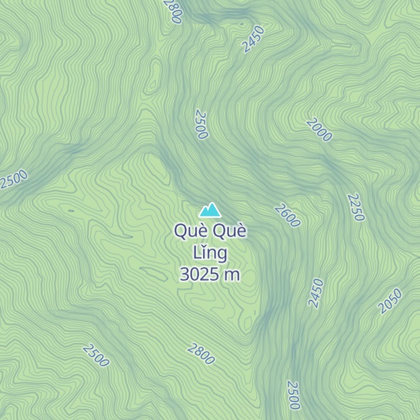 Map of Què Què Lǐng