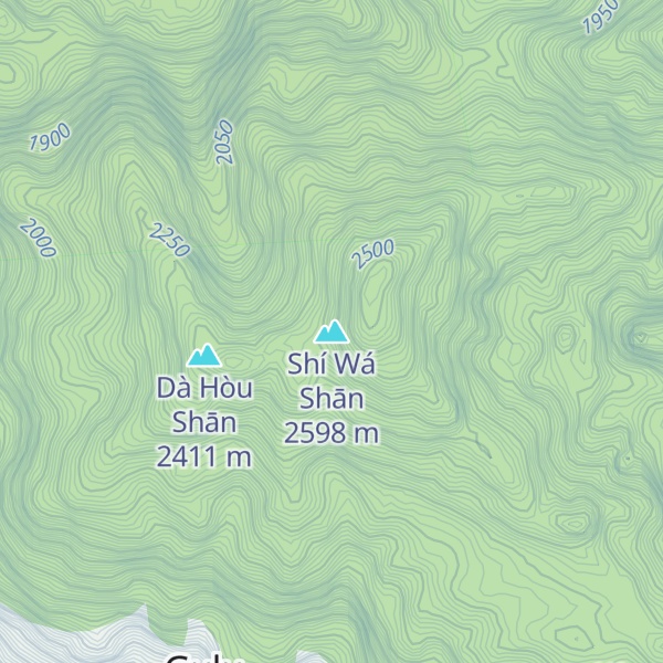 Map of Shí Wá Shān