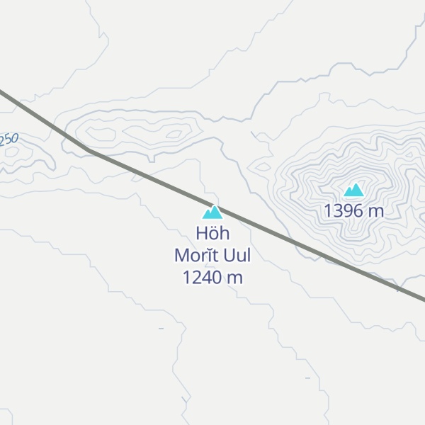 Map of Höh Morĭt Uul