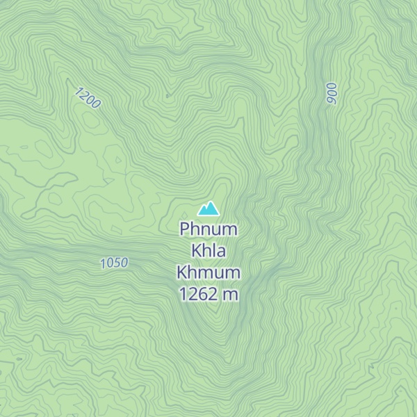 Map of Phnum Khla Khmum