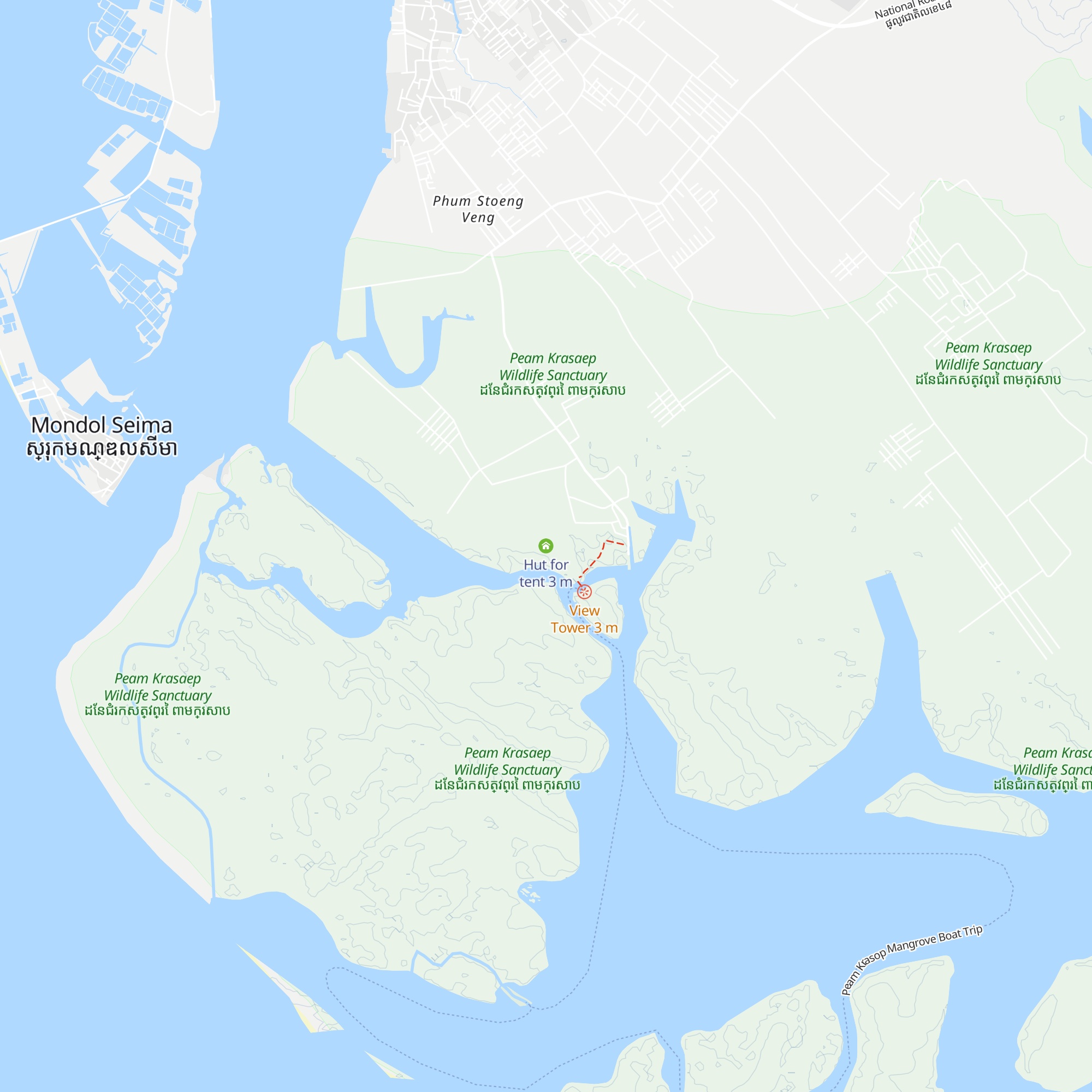 Hut for tent map