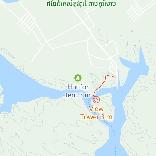Map of Hut for tent