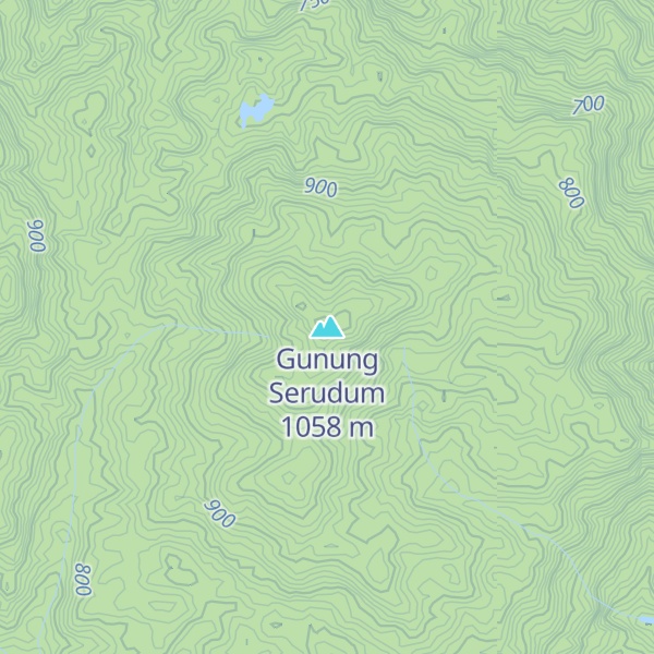 Map of Gunung Serudum