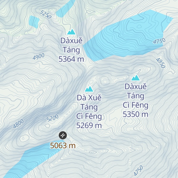 Map of Dà Xuě Táng Cì Fēng