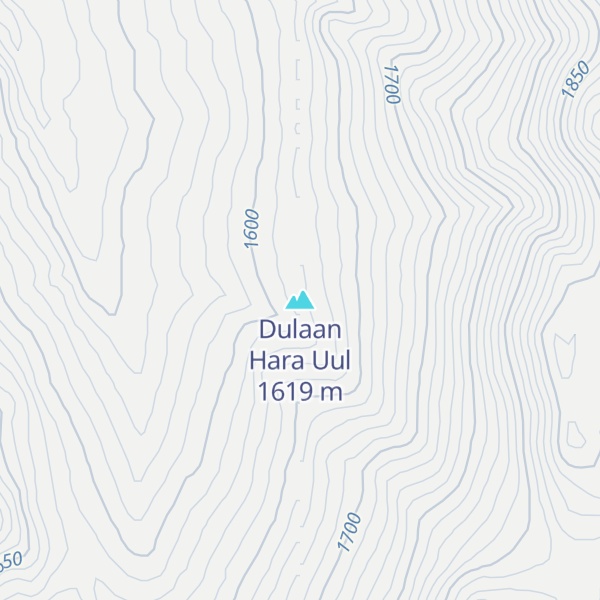 Map of Dulaan Hara Uul