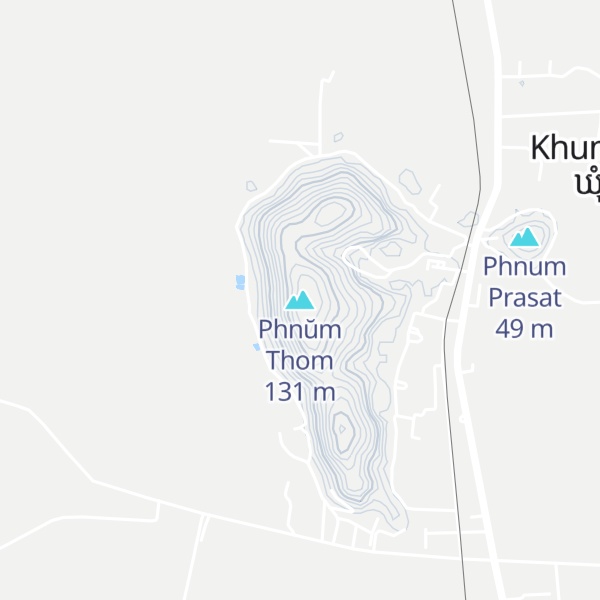 Map of Phnŭm Thom