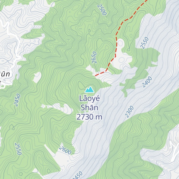 Map of Lǎoyé Shān