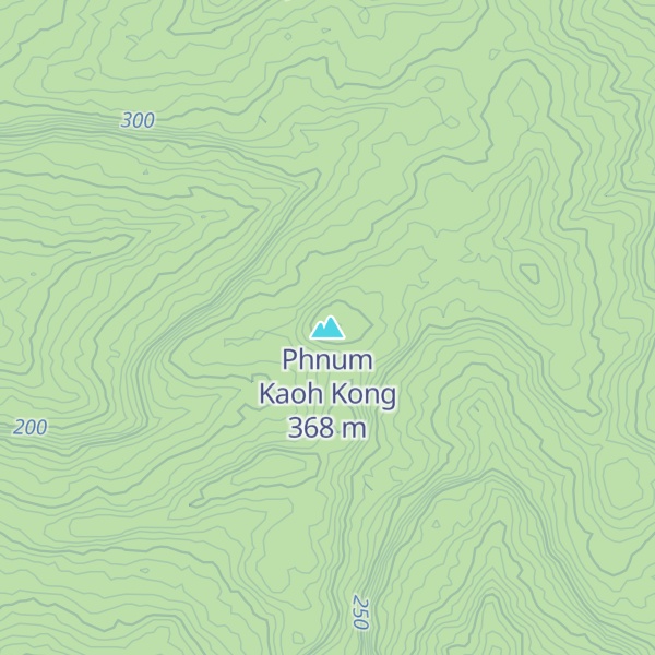 Map of Phnum Kaoh Kong