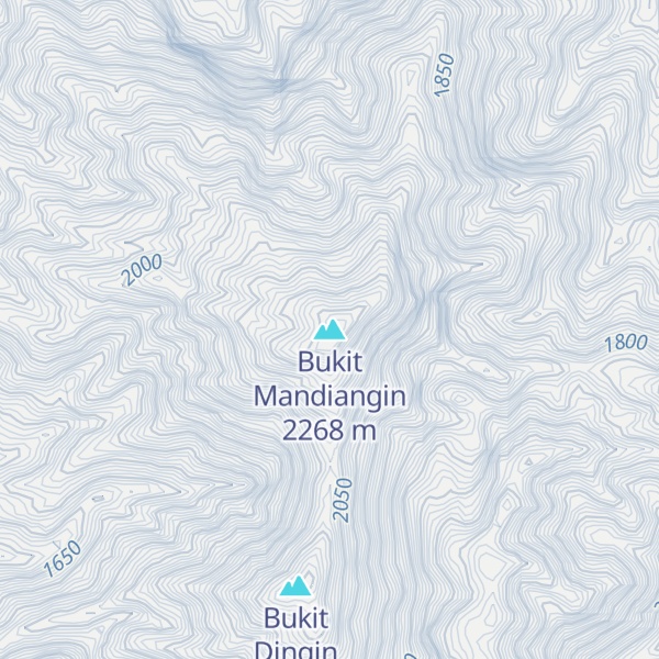 Map of Bukit Mandiangin