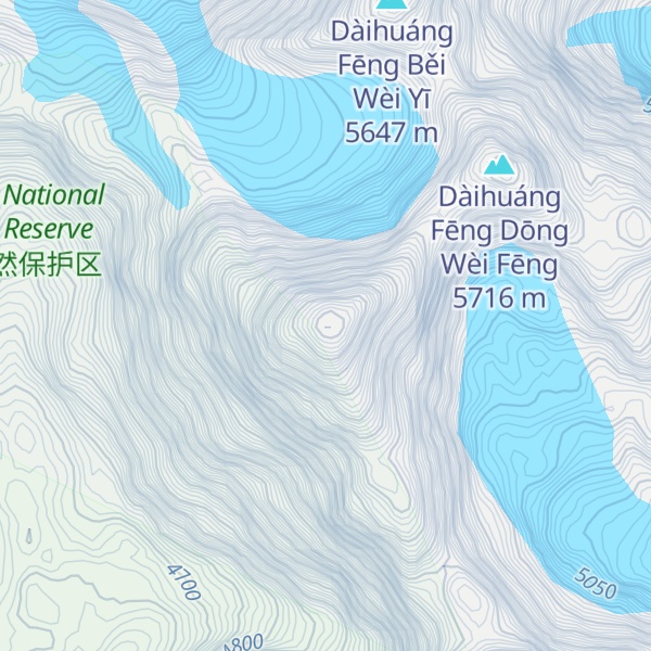 Map of Dàihuáng Fēng