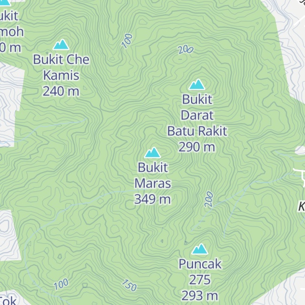 Map of Bukit Maras