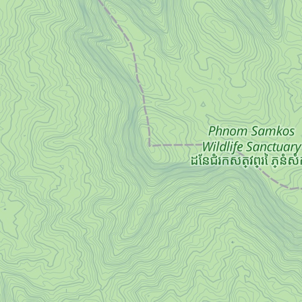 Map of Phnum Thma Chang