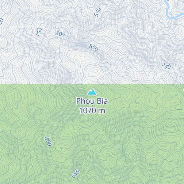 Map of Phou Bia
