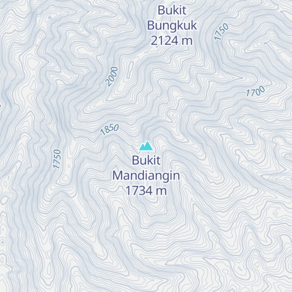 Map of Bukit Mandiangin
