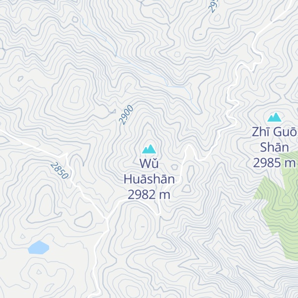 Map of Wǔ Huāshān