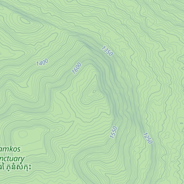 Map of Phnom Samkos
