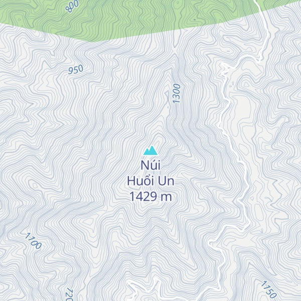 Map of Núi Huổi Un
