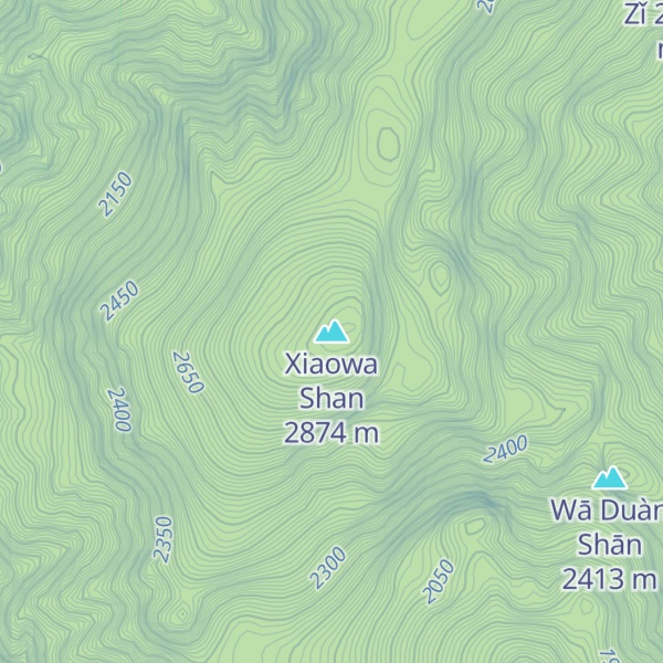Map of Xiaowa Shan
