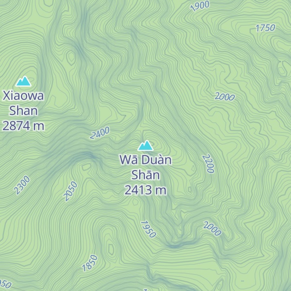 Map of Wā Duàn Shān