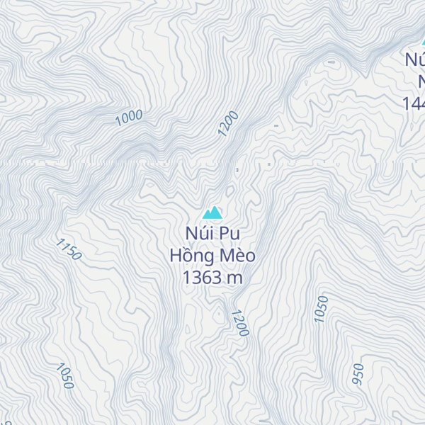 Map of Núi Pu Hồng Mèo