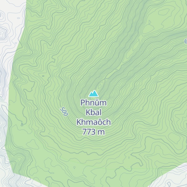 Map of Phnŭm Kbal Khmaôch