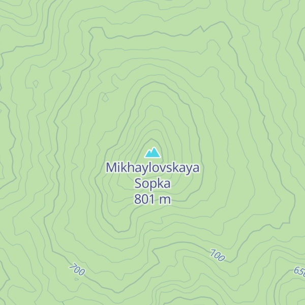 Map of Mikhaylovskaya Sopka