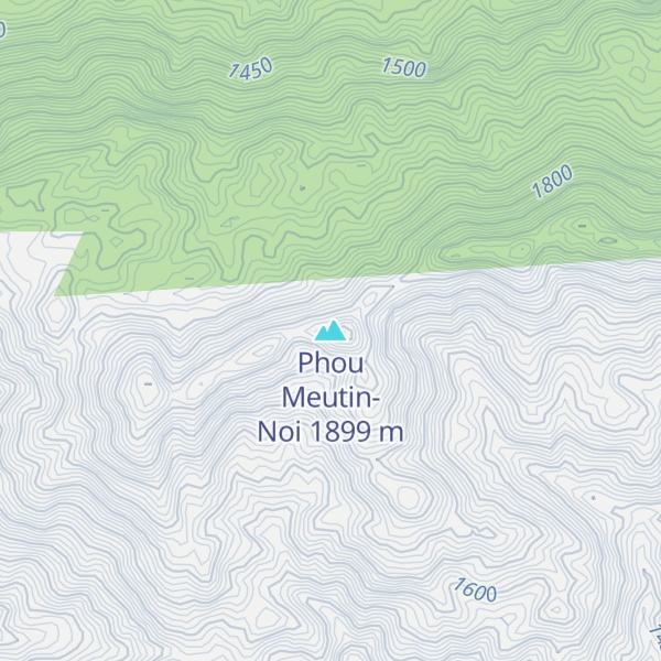 Map of Phou Meutin-Noi