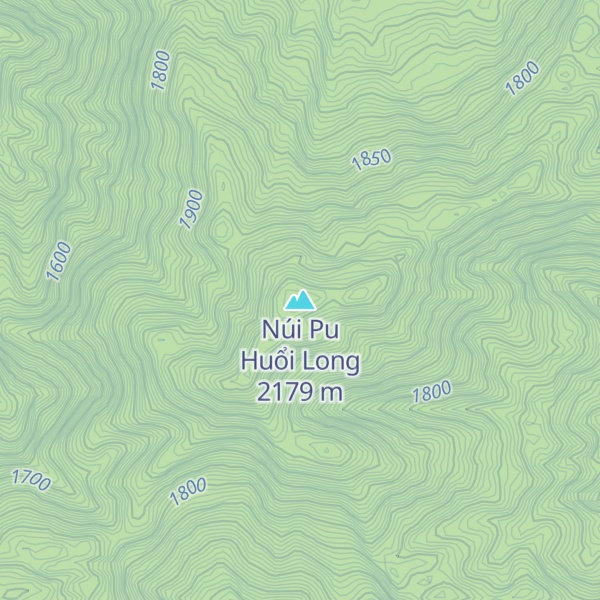 Map of Núi Pu Huổi Long