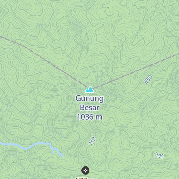 Map of Gunung Besar